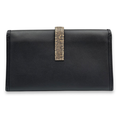 Jige Duo Touch Black/Ombre Clutch in Swift/Lizard