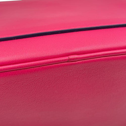 Be Dior Mini Pink/Blue Flap Bag in Calfskin, Gold hardware