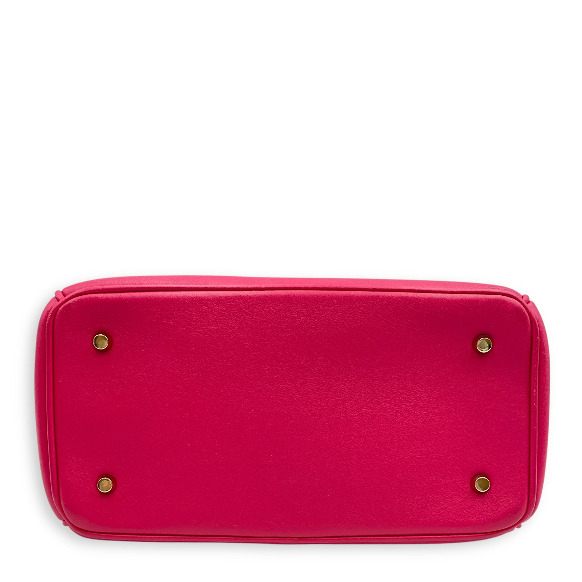 Be Dior Mini Pink/Blue Flap Bag in Calfskin, Gold hardware