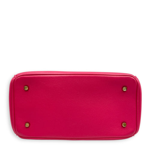 Be Dior Mini Pink/Blue Flap Bag in Calfskin, Gold hardware