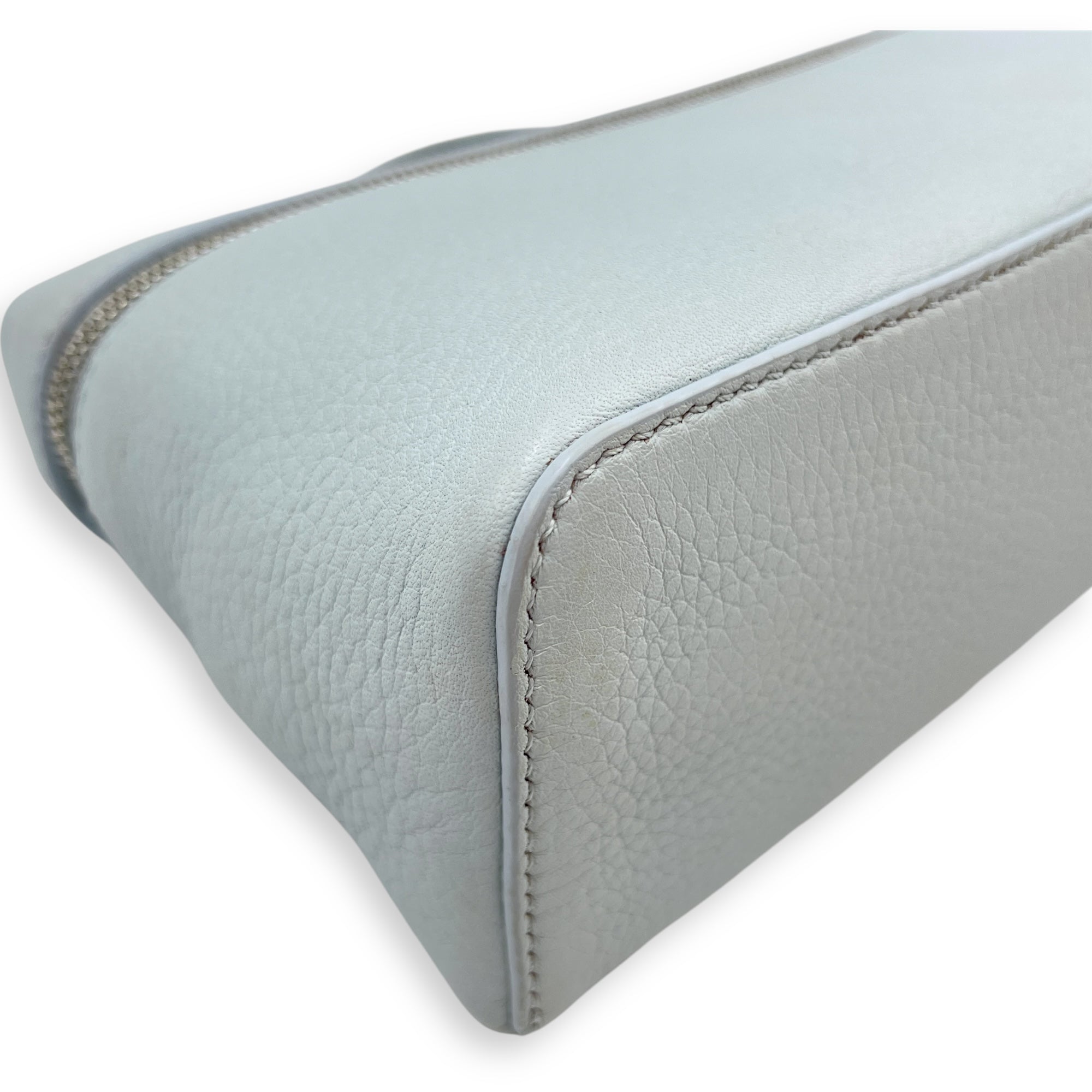 Extra Pocket 19 Baby Blue Crossbody Bag in Calfskin, Silver hardware