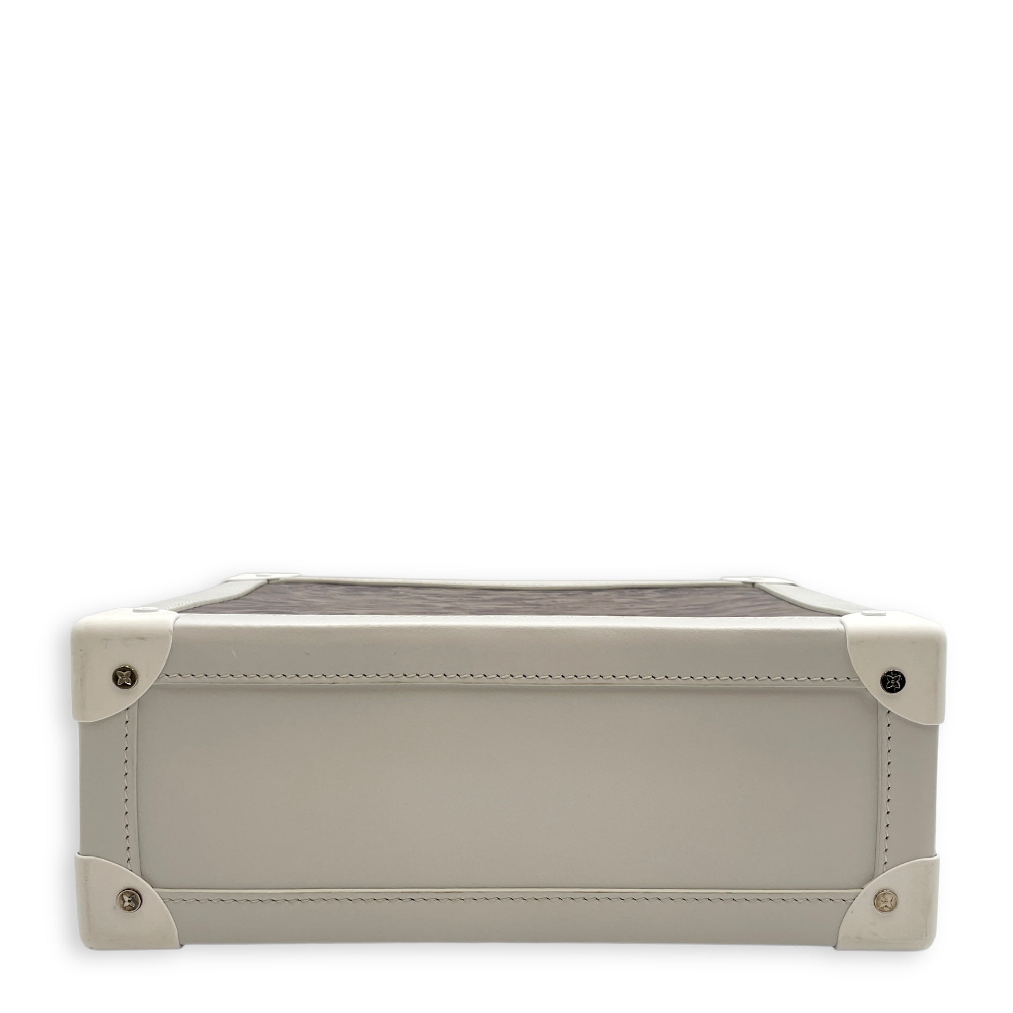 LV Soft Trunk Epi Plage White Crossbody Bag in Epi Leather, Coated steel hardware
