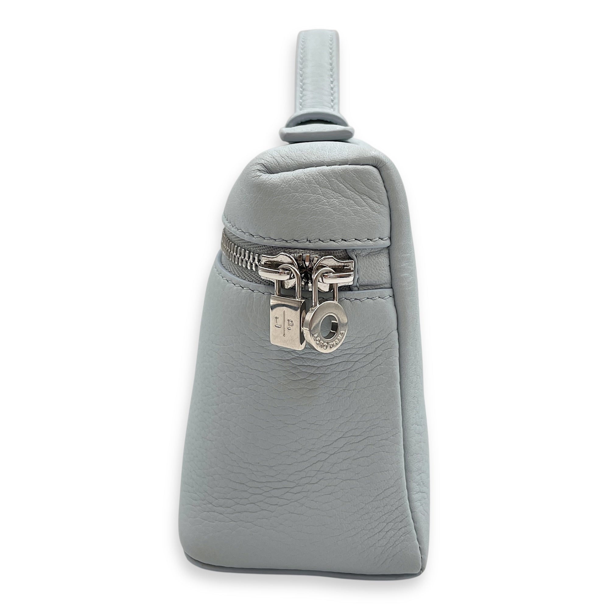 Extra Pocket  19 Baby Blue  Crossbody Bag in Calfskin Silver hardware CL2507-14322 4