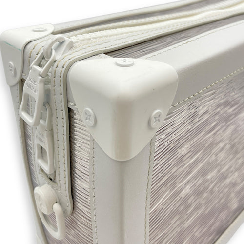 LV Soft Trunk Epi Plage White Crossbody Bag in Epi Leather, Coated steel hardware