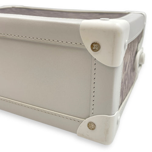 LV Soft Trunk Epi Plage White Crossbody Bag in Epi Leather, Coated steel hardware