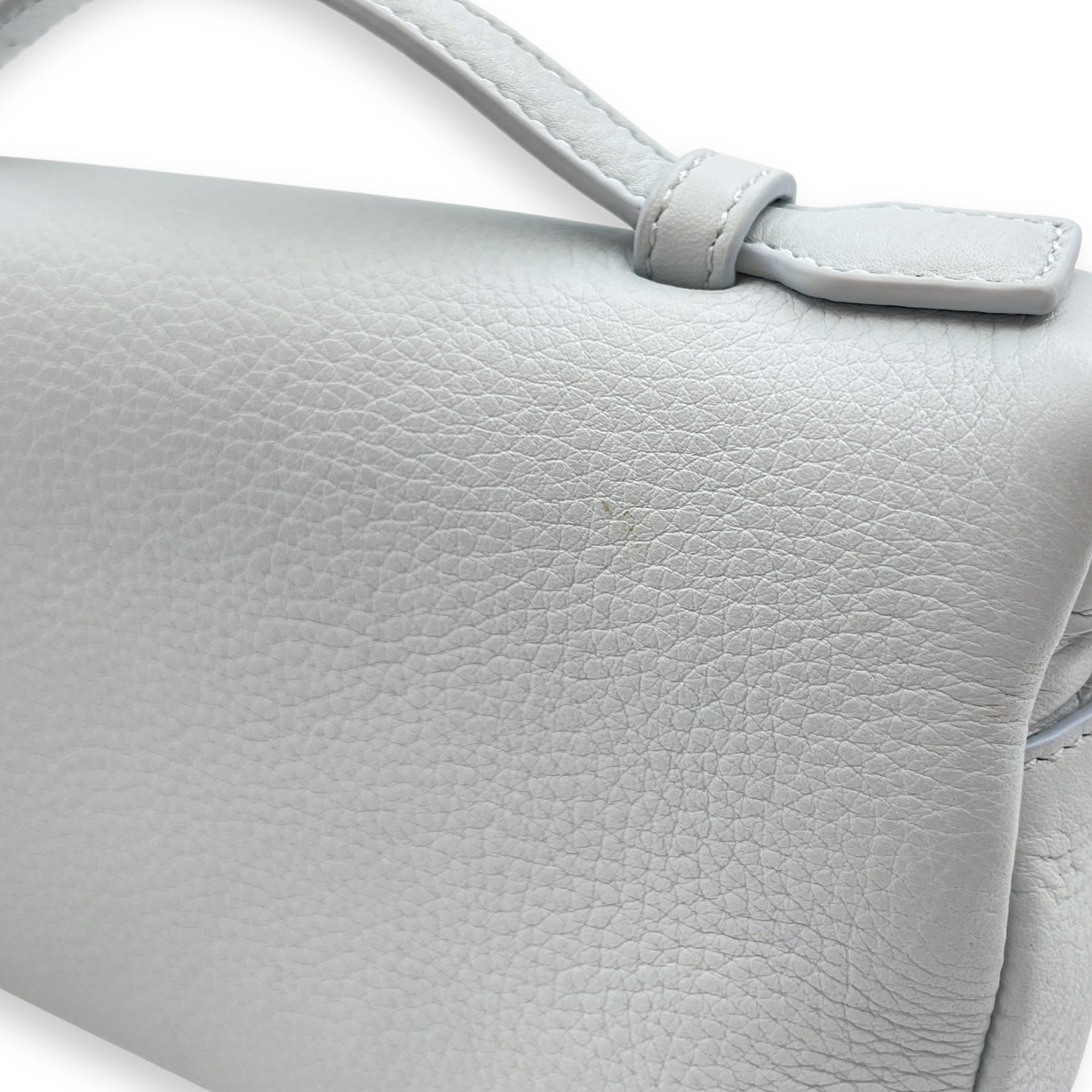 Extra Pocket 19 Baby Blue Crossbody Bag in Calfskin, Silver hardware