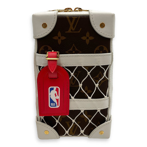 NBA Monogram Soft Trunk  Others White/Brown  Crossbody Bag in Calfskin Gold hardware CL2507-14319 1