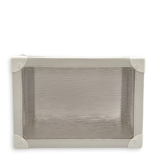 LV Soft Trunk Epi Plage White Crossbody Bag in Epi Leather, Coated steel hardware