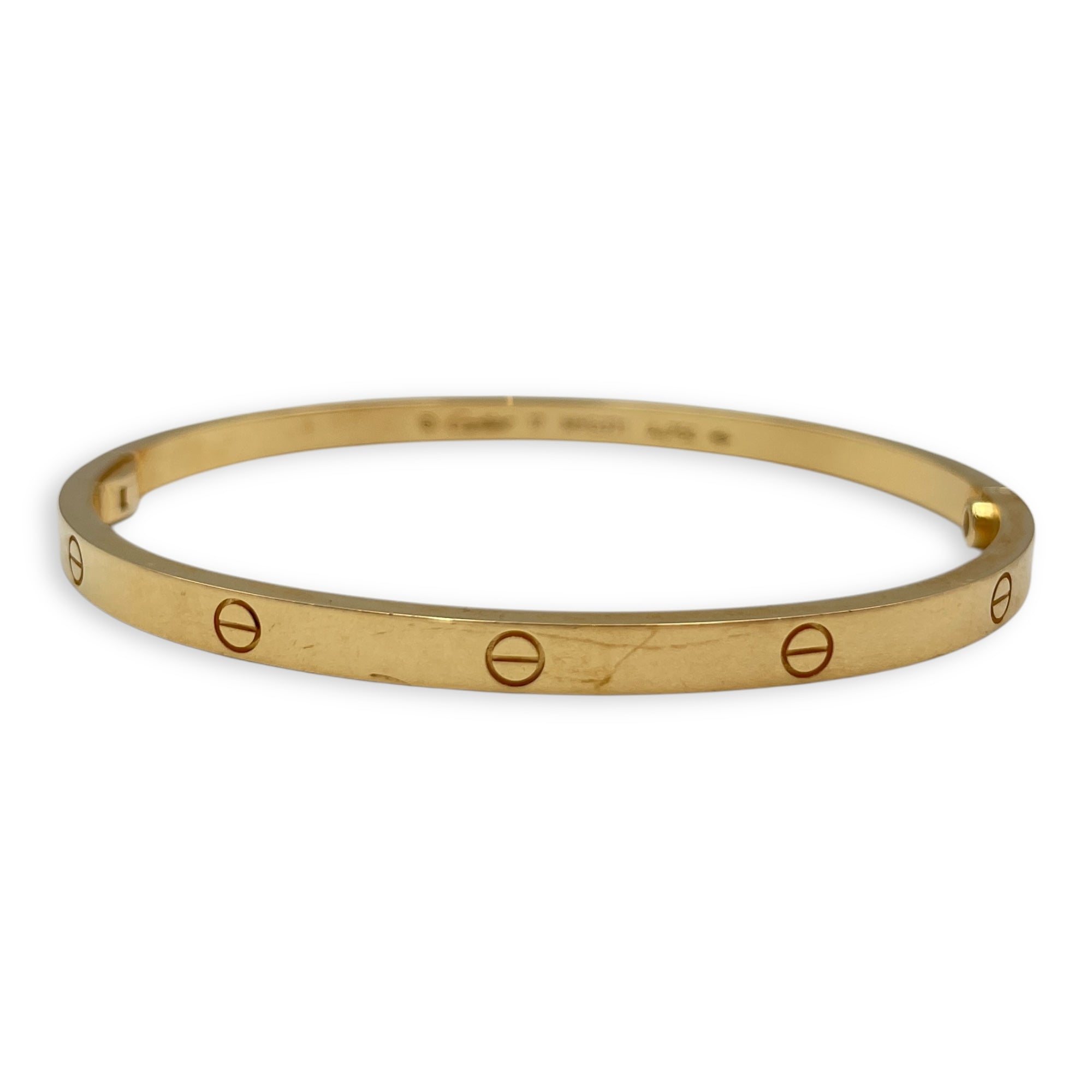 Love, Small Model 17 Bracelet in Gold Hardware