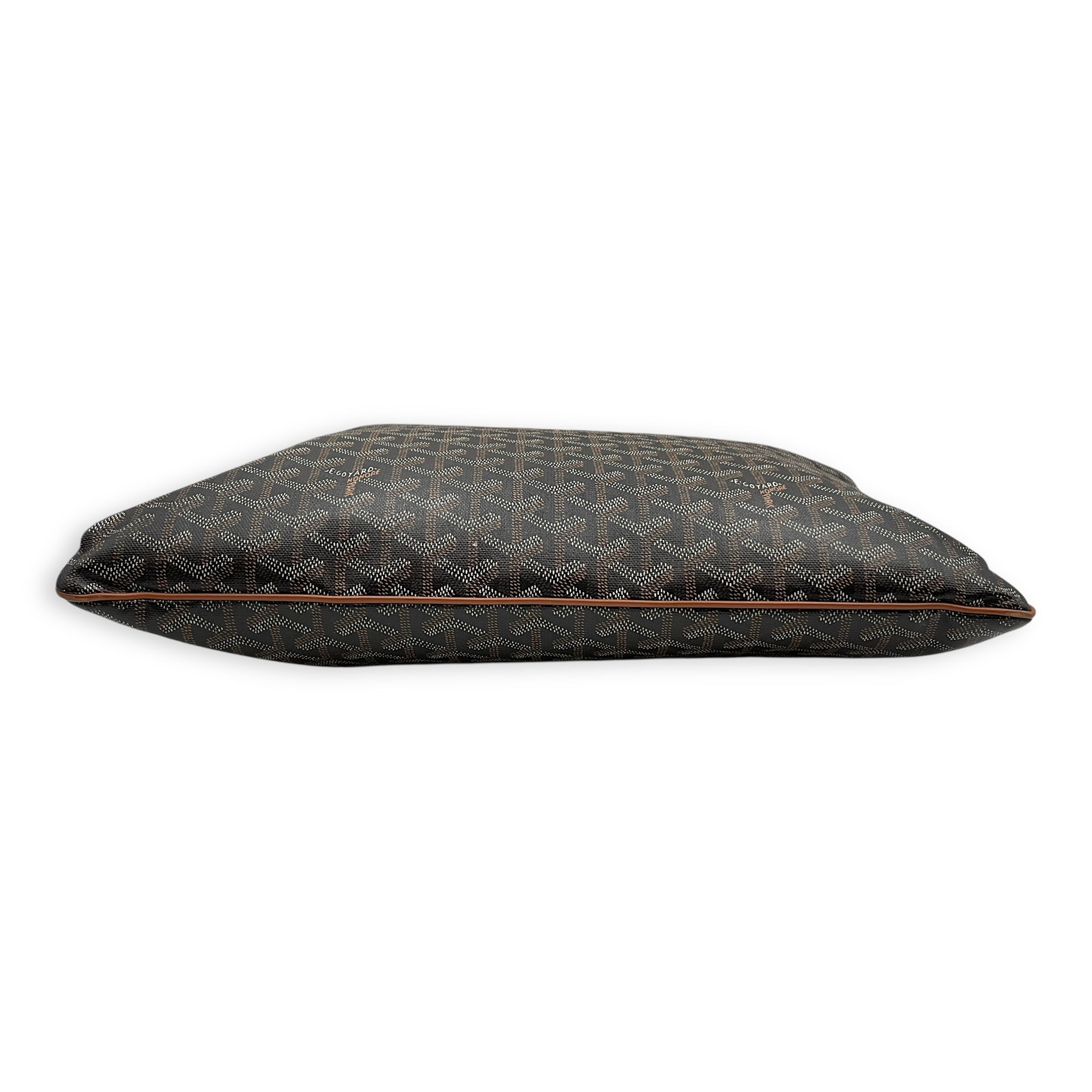 Logo  40cm  Multi-Color  Clutch in Canvas Silver hardware
