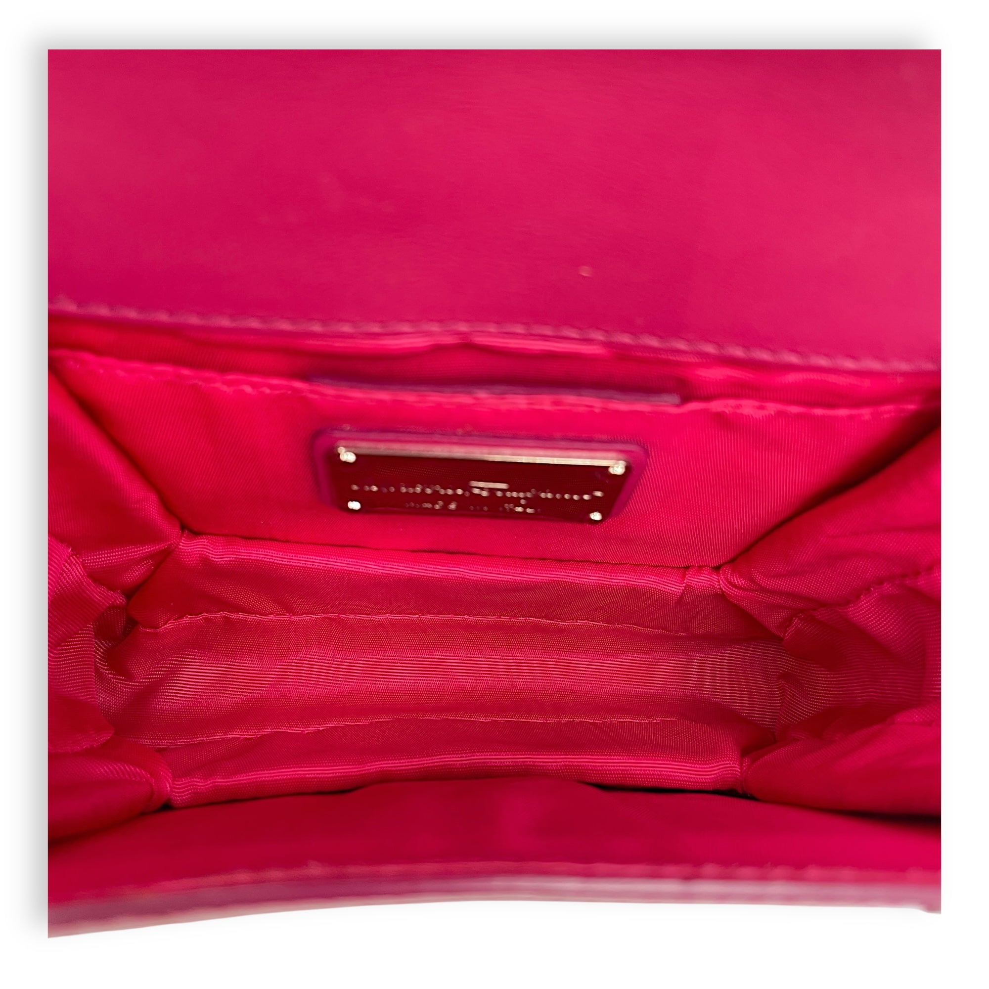 Eyelet Pink Crossbody Bag in Calfskin, Gold hardware