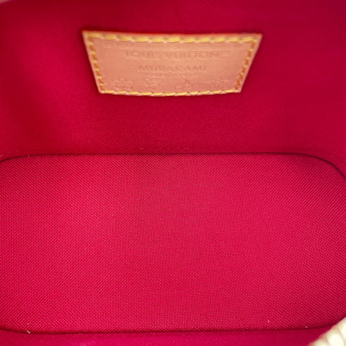 Alma LV x TM Cherry Nano Brown Monogram Top Handle Bag in Coated Canvas, Gold hardware