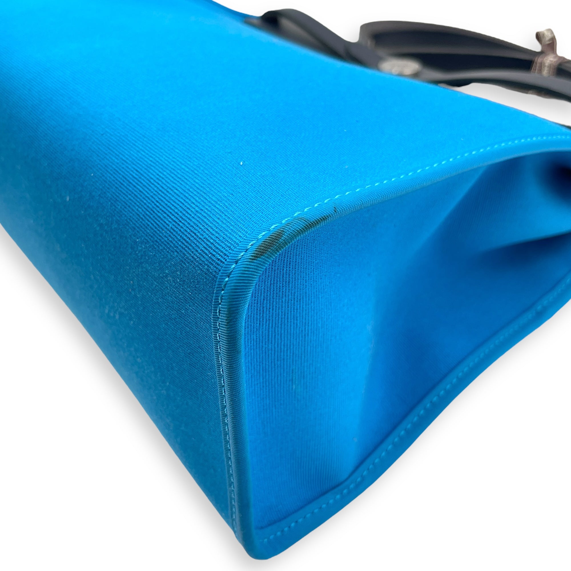 Herbag 31 Blue Zanzibar in Vache Hunter/Toile, Palladium hardware