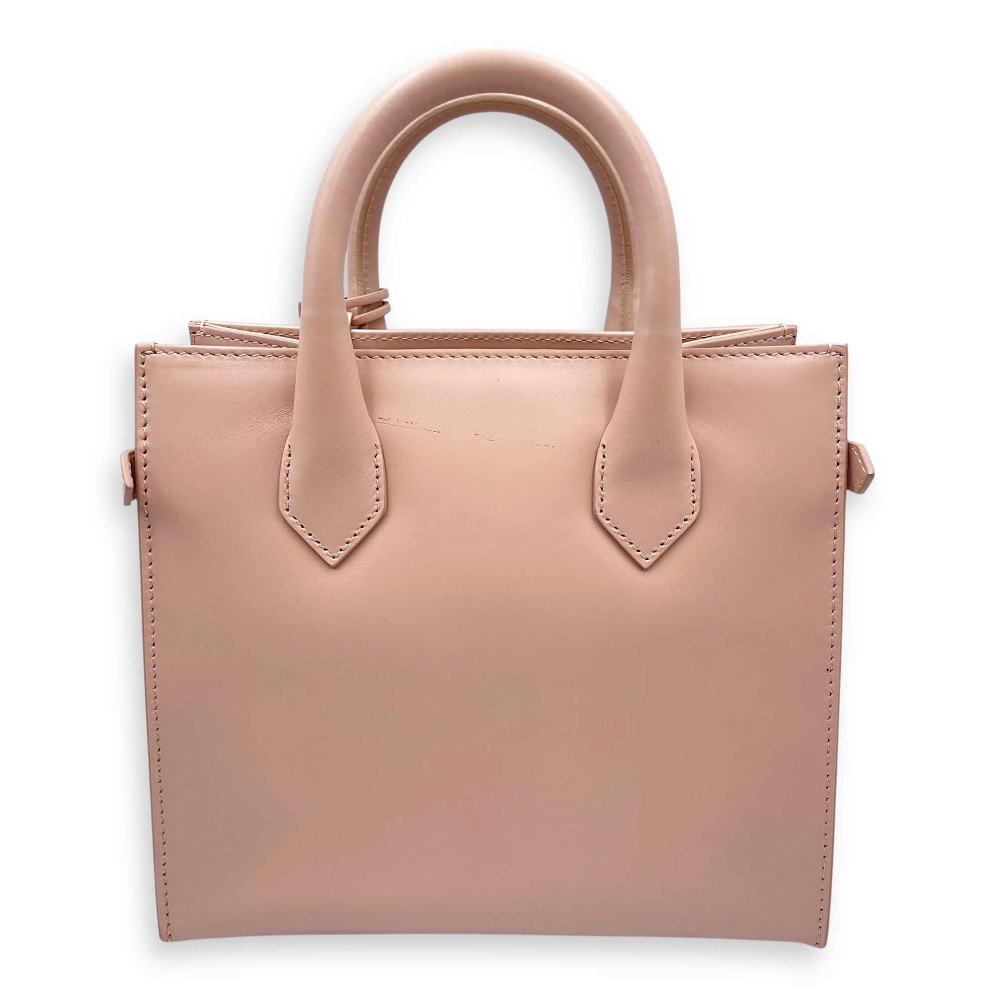 Padlock All Afternoon Mini Pink Shoulder Bag in Calfskin, Gold hardware