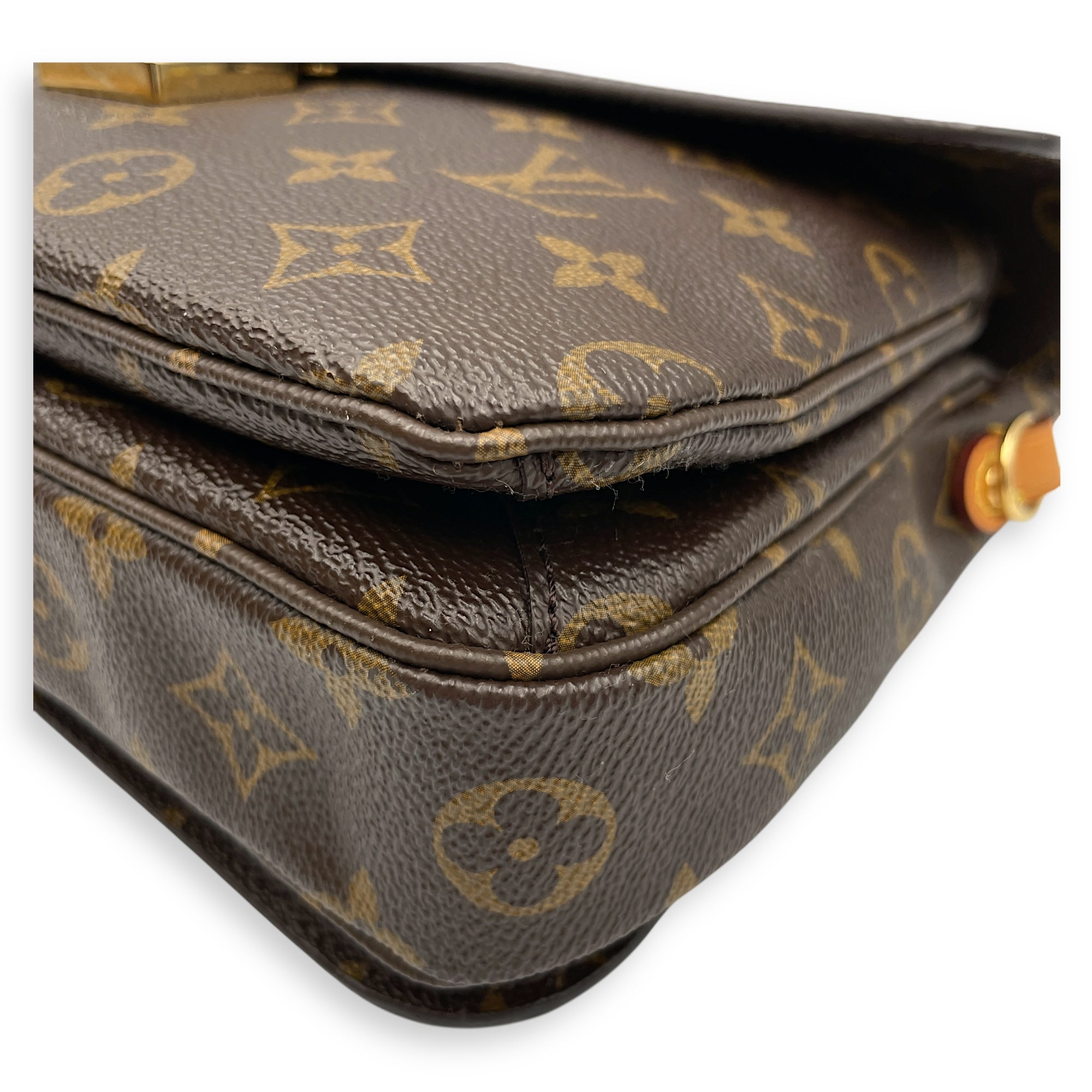 Monogram Metis Brown Monogram Pochette in Canvas, Gold hardware