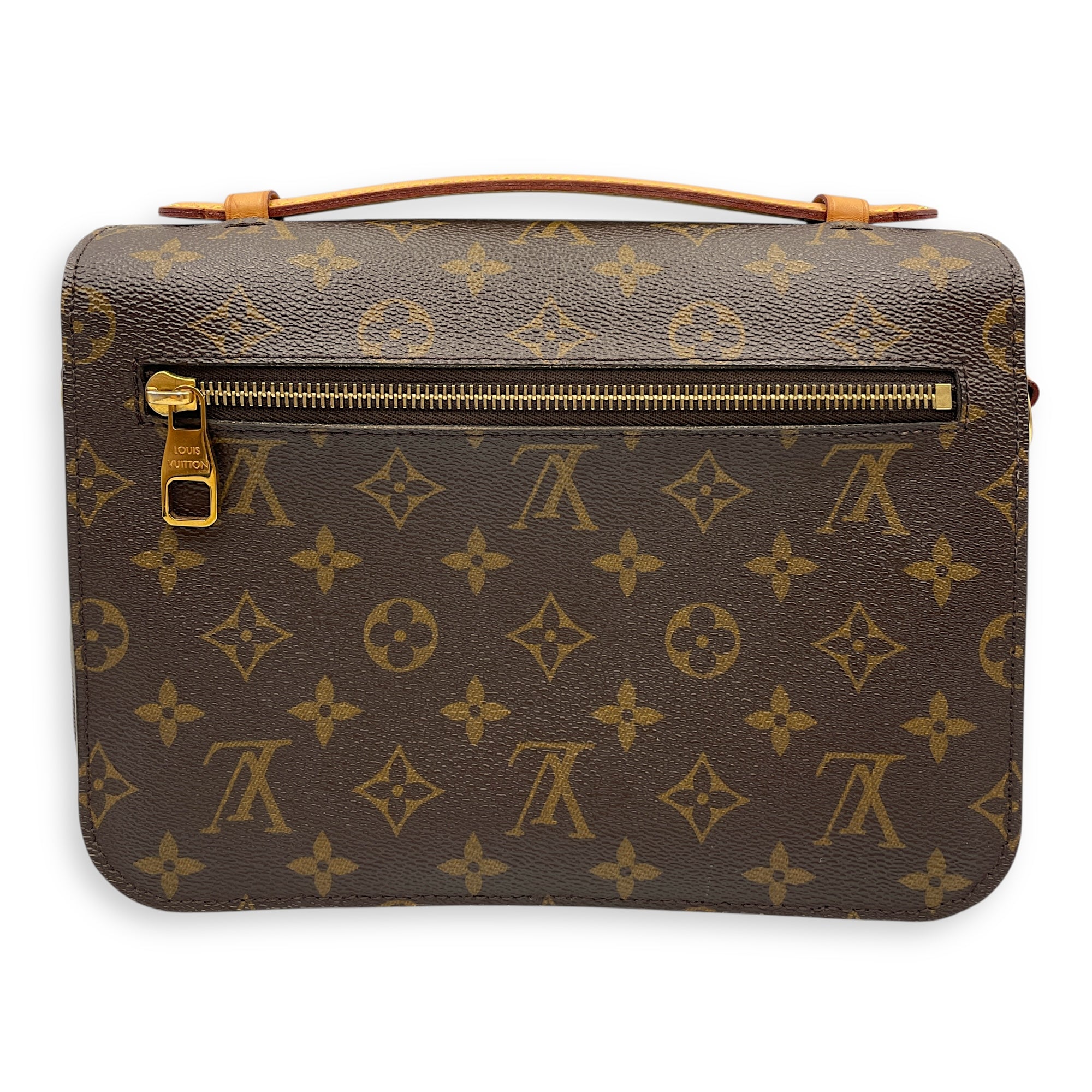 Monogram Metis Brown Monogram Pochette in Canvas, Gold hardware
