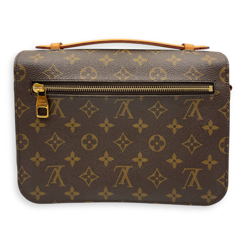 Monogram Metis Brown Monogram Pochette in Canvas, Gold hardware