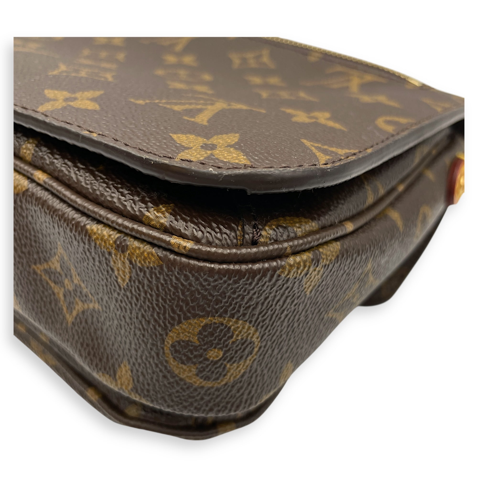 Monogram Metis Brown Monogram Pochette in Canvas, Gold hardware