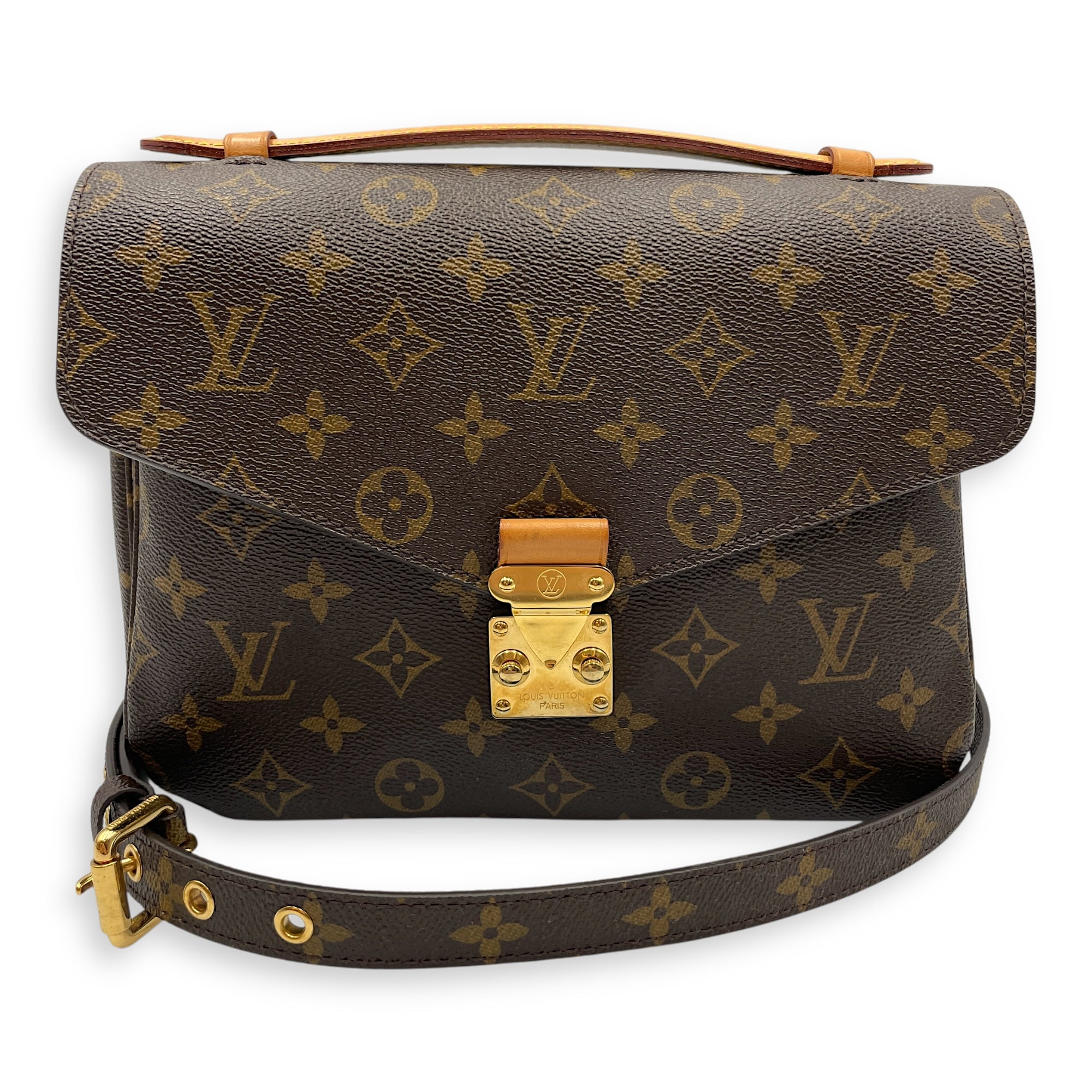 Monogram Metis Brown Monogram Pochette in Canvas, Gold hardware