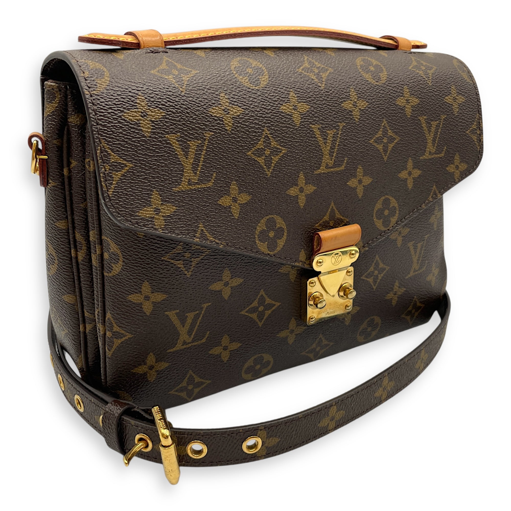 Monogram Metis Brown Monogram Pochette in Canvas, Gold hardware