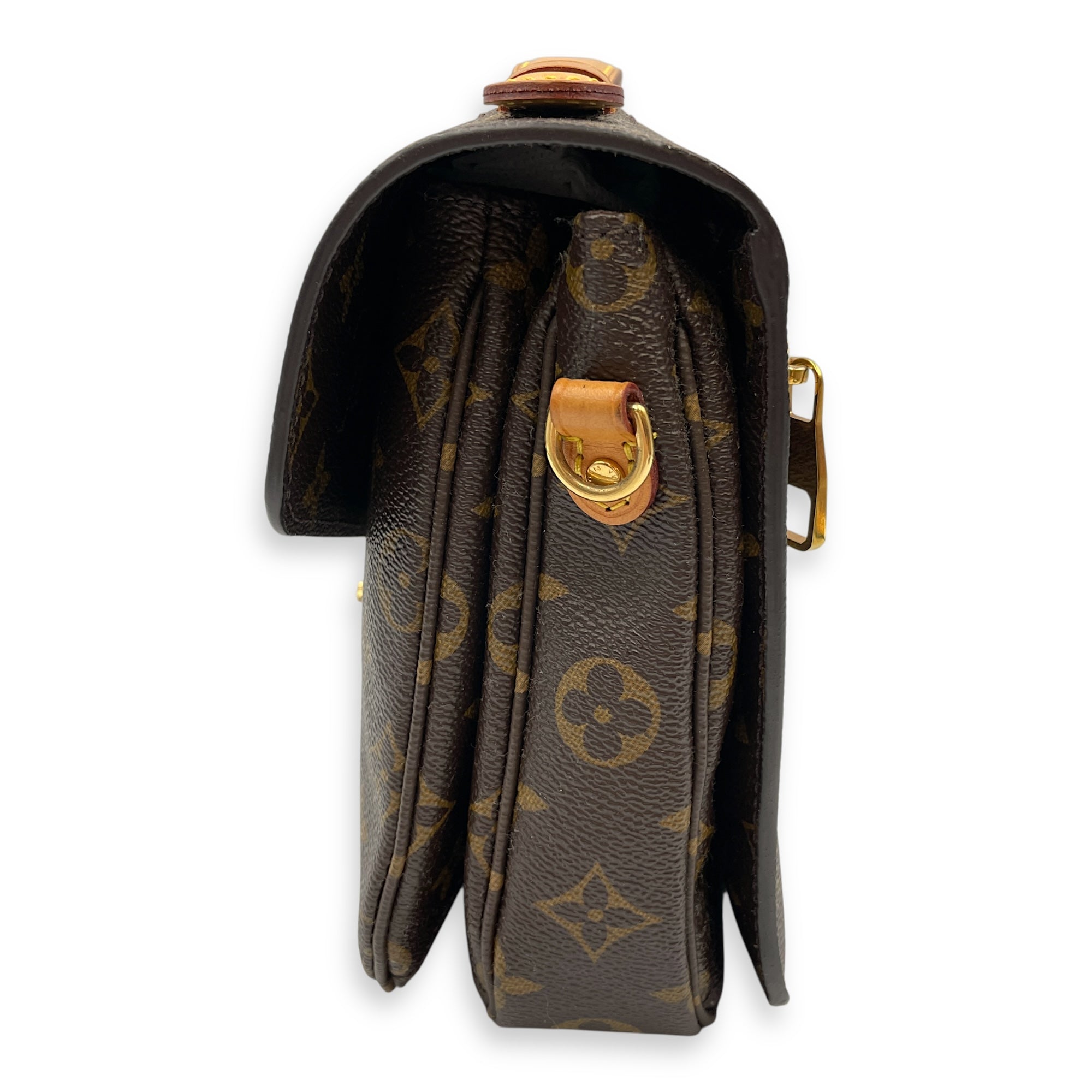 Monogram Metis Brown Monogram Pochette in Canvas, Gold hardware