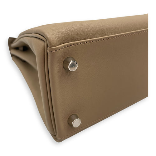 Kelly 25 Beige Marfa in Swift, Palladium hardware