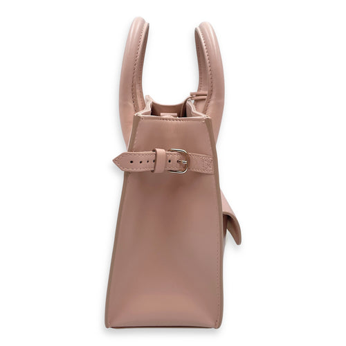 Padlock All Afternoon Mini Pink Shoulder Bag in Calfskin, Gold hardware