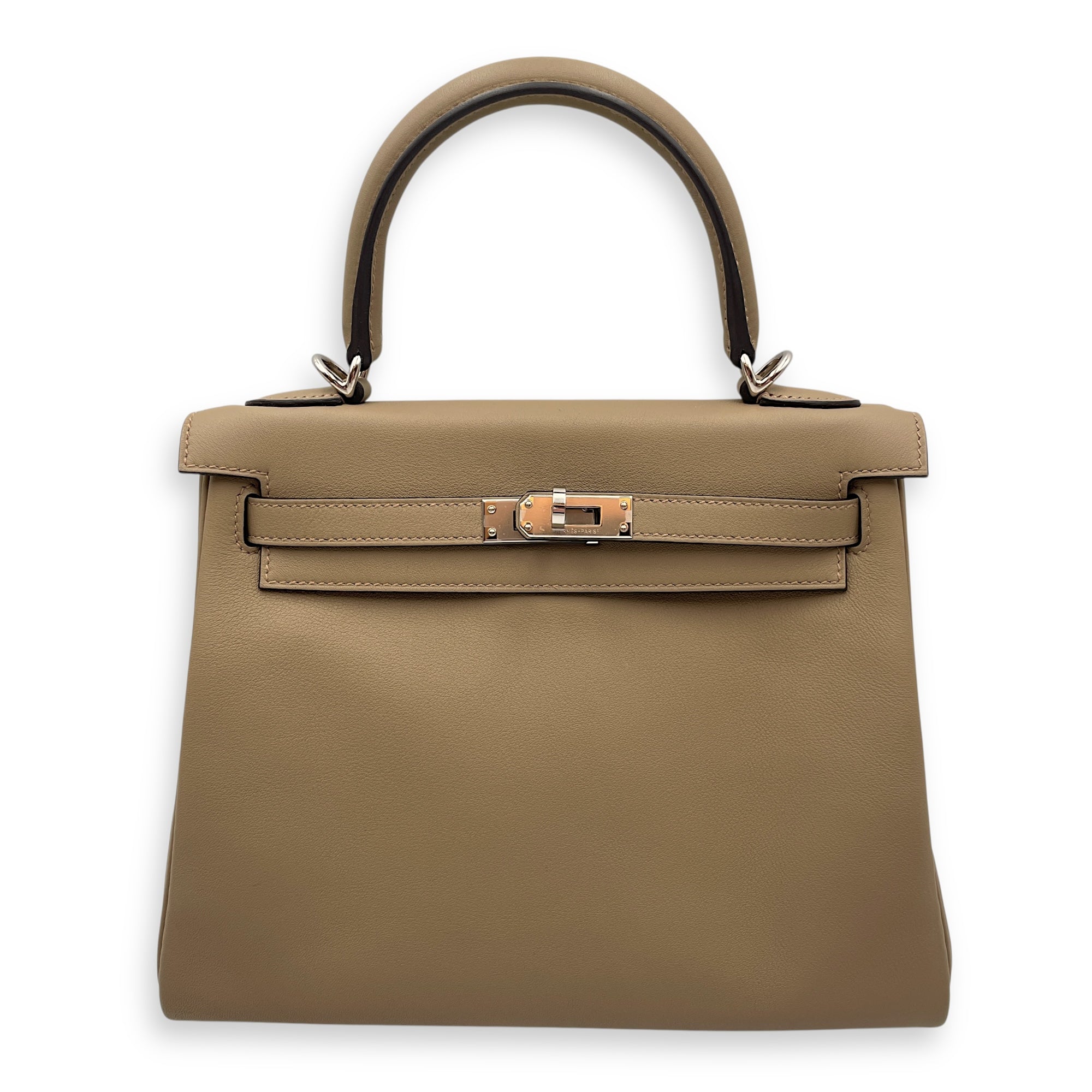 Kelly 25 Beige Marfa in Swift, Palladium hardware