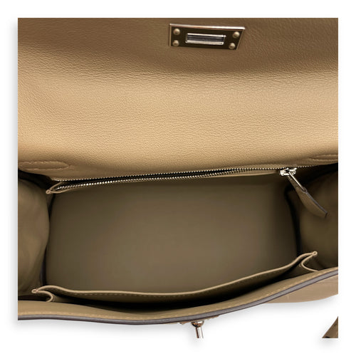 Kelly 25 Beige Marfa in Swift, Palladium hardware