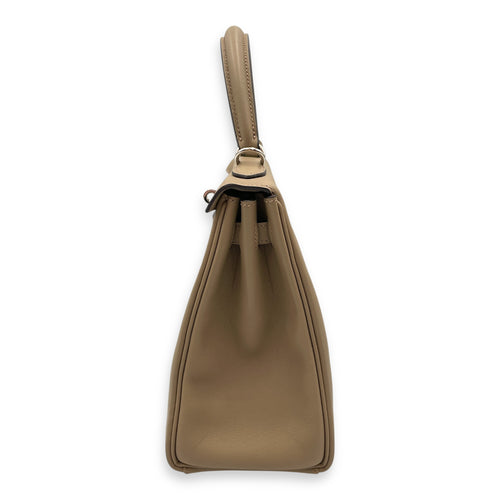 Kelly 25 Beige Marfa in Swift, Palladium hardware
