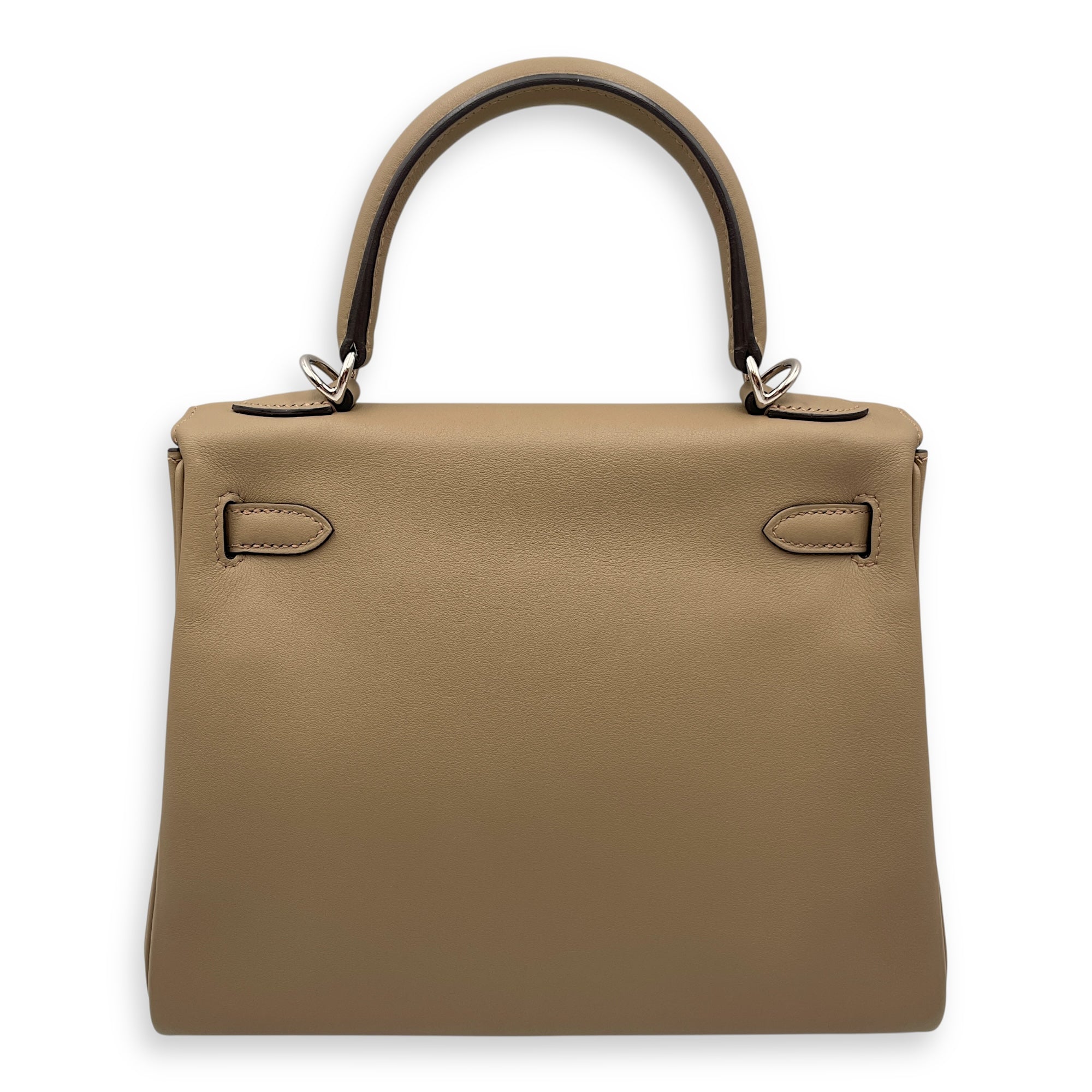 Kelly 25 Beige Marfa in Swift, Palladium hardware