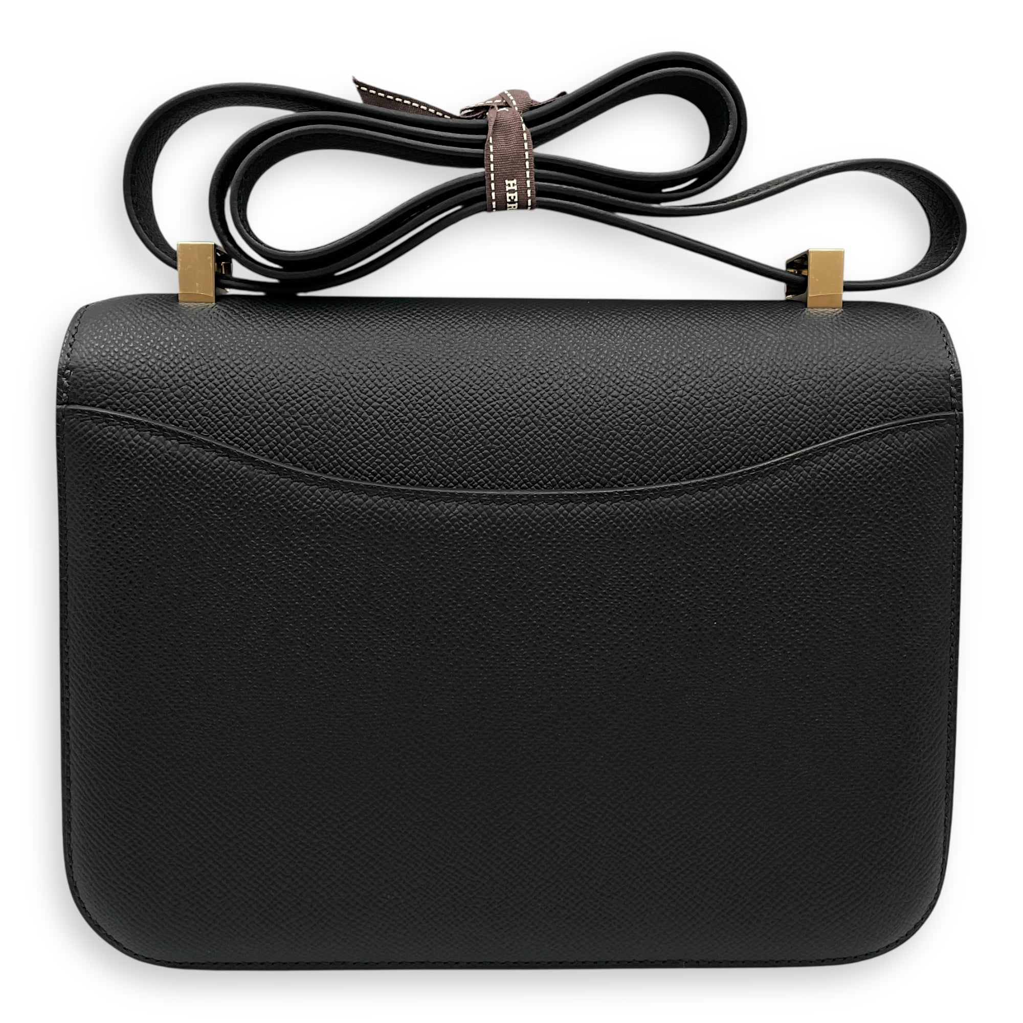Constance Elan 1-24 Black in Epsom, Brushed Permabrass hardware
