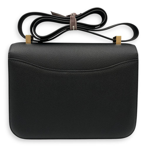 Constance Elan 1-24 Black in Epsom, Brushed Permabrass hardware