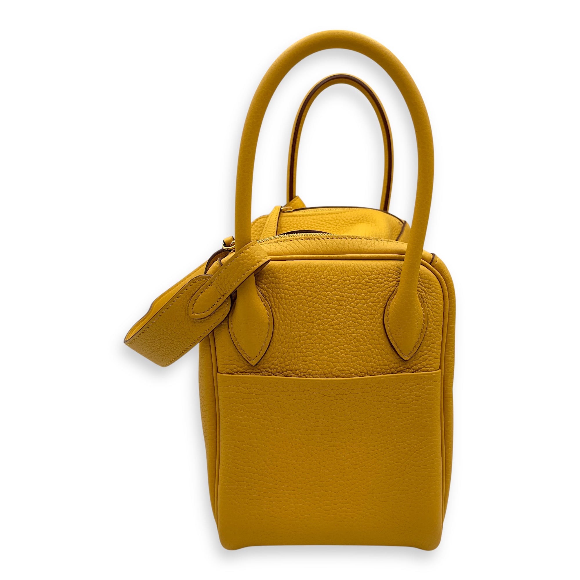 Lindy 26 Jaune Ambre in Clemence, Gold hardware