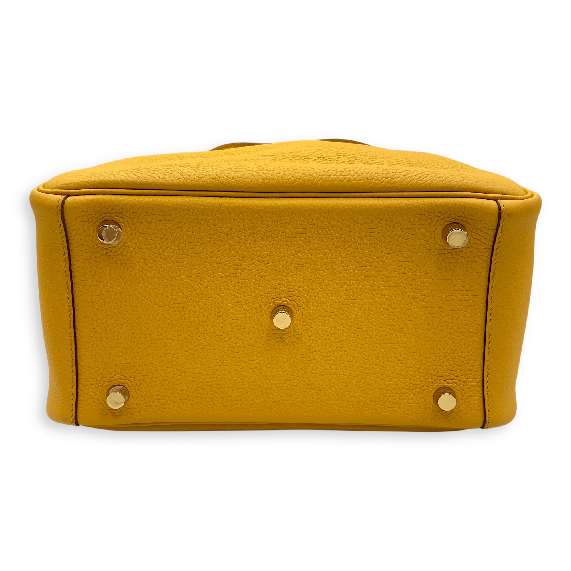 Lindy 26 Jaune Ambre in Clemence, Gold hardware