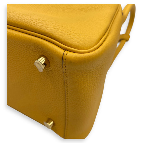 Lindy 26 Jaune Ambre in Clemence, Gold hardware