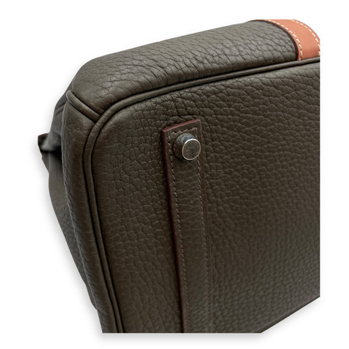 Birkin Club 35 Vert Bronze/Fauve in Fjord/Barenia/Ottoman, Palladium hardware