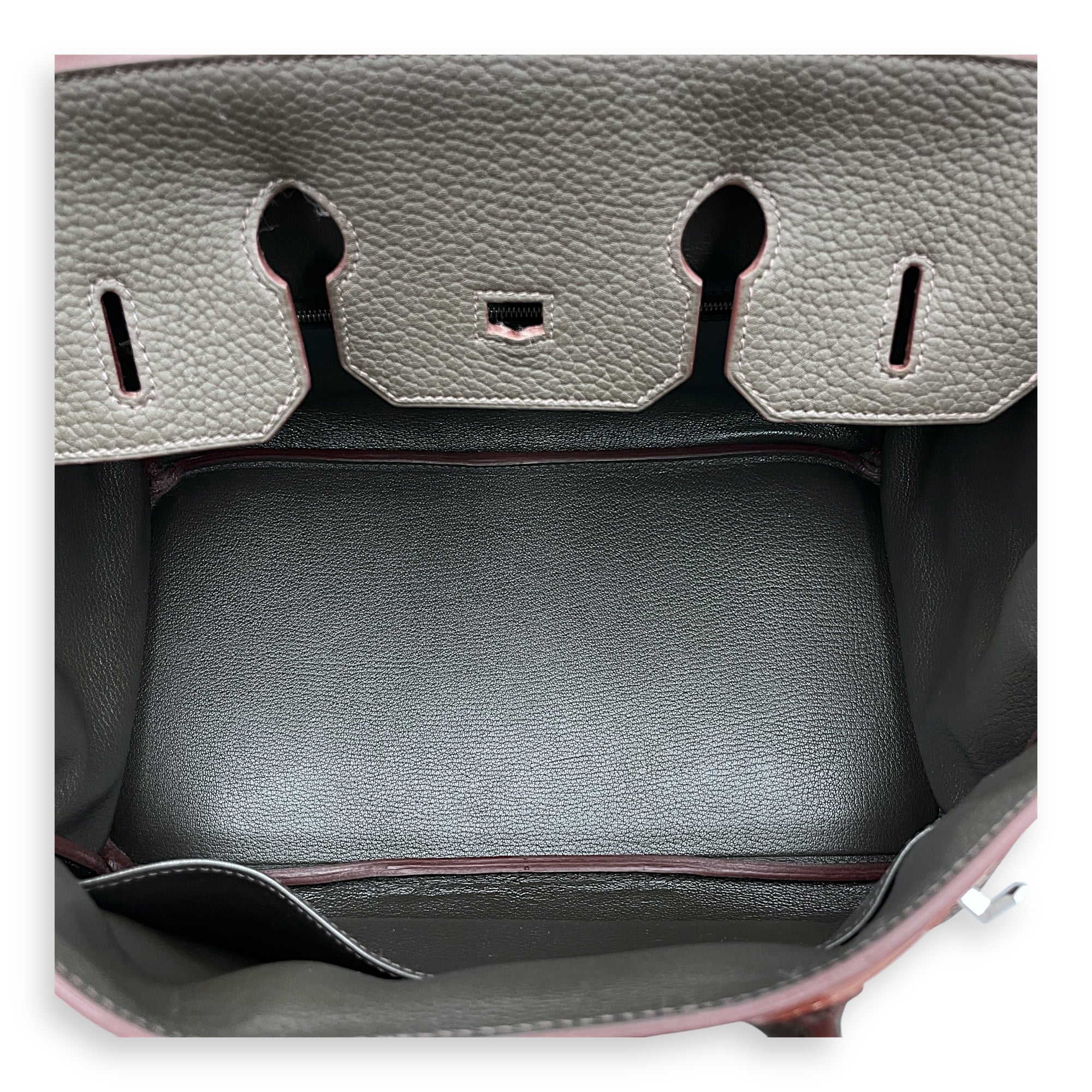 Birkin Club 35 Vert Bronze/Fauve in Fjord/Barenia/Ottoman, Palladium hardware