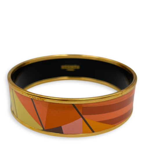 Enamel Orange/Jaune  Bracelet Gold hardware