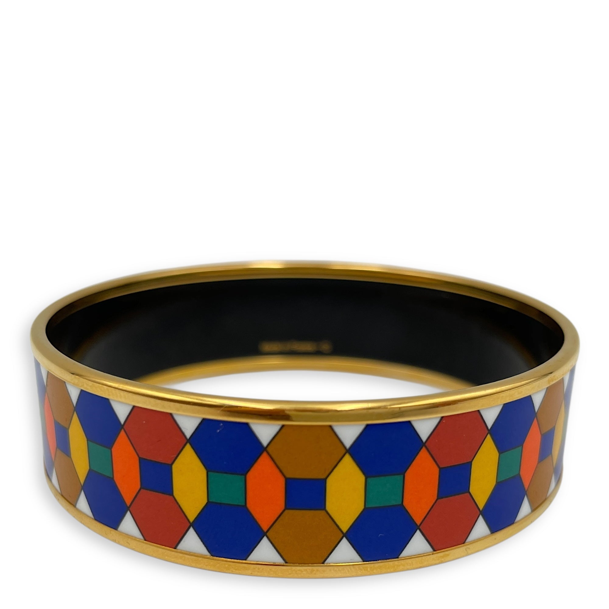 Enamel Blue/Orange/Jaune/Vert Bracelet , Gold hardware