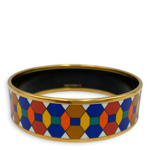 Enamel Blue/Orange/Jaune/Vert Bracelet , Gold hardware