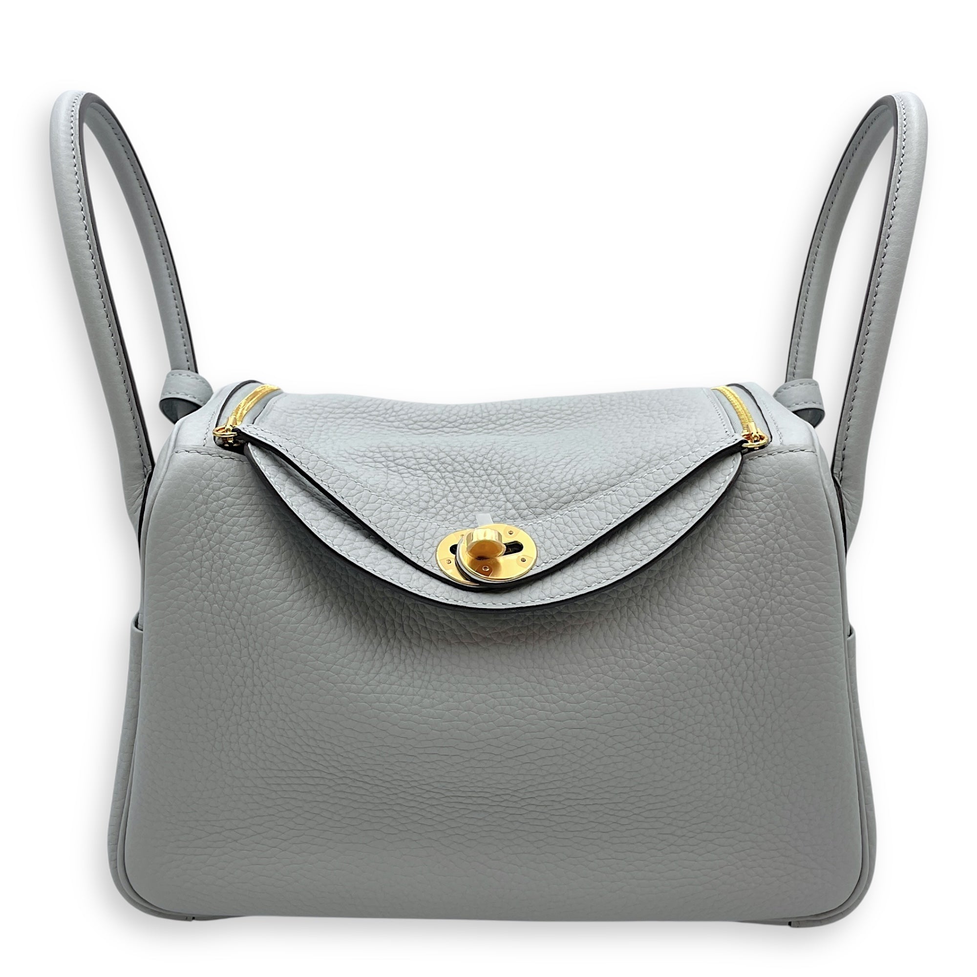 Lindy 26 Blue Glacier in Clemence, Gold hardware