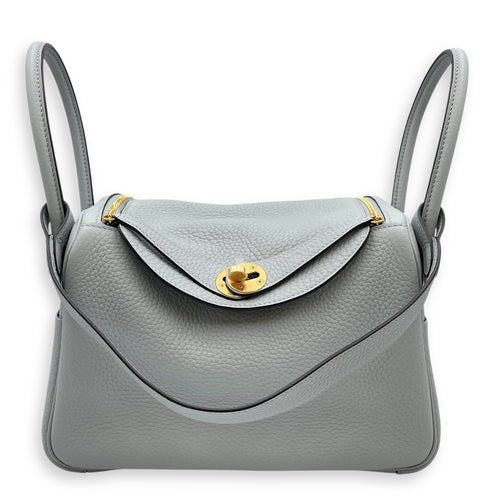 Lindy 26 Blue Glacier in Clemence, Gold hardware