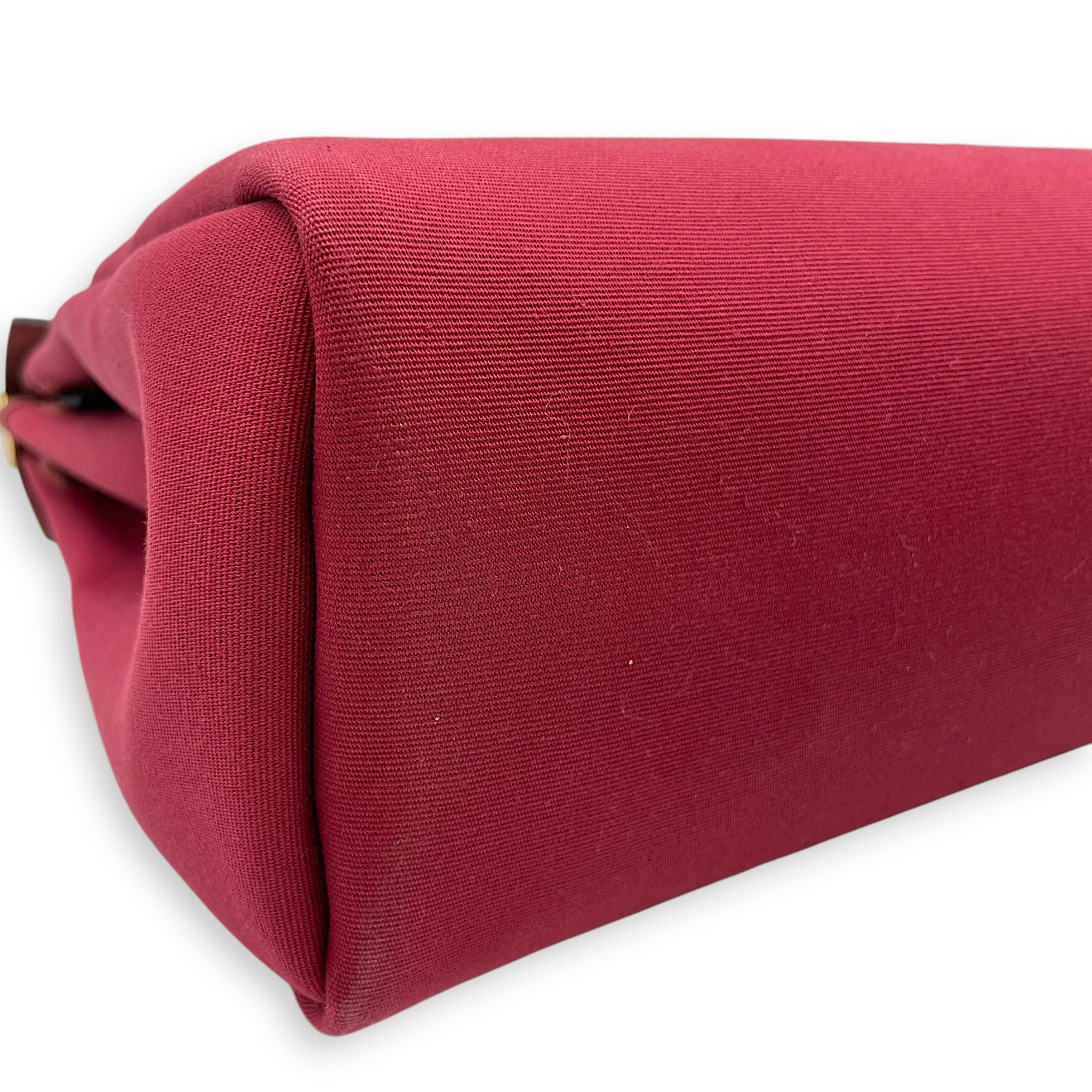 Herbag 31 Rubis/Rouge Sellier in Vache Hunter/Toile, Gold hardware