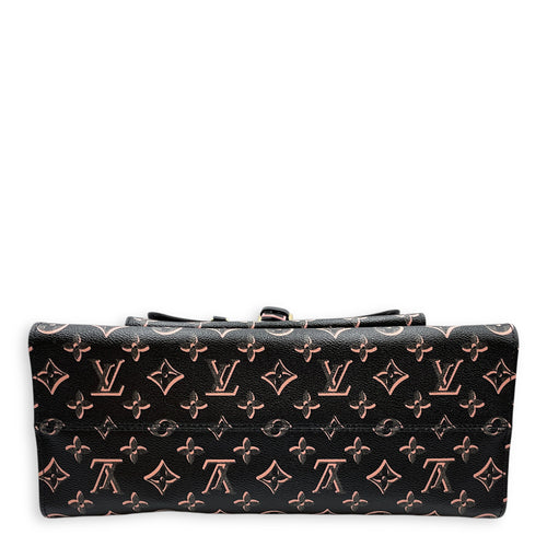OnTheGo Fall For You MM Black/Pink Monogram Shoulder Bag , Gold hardware