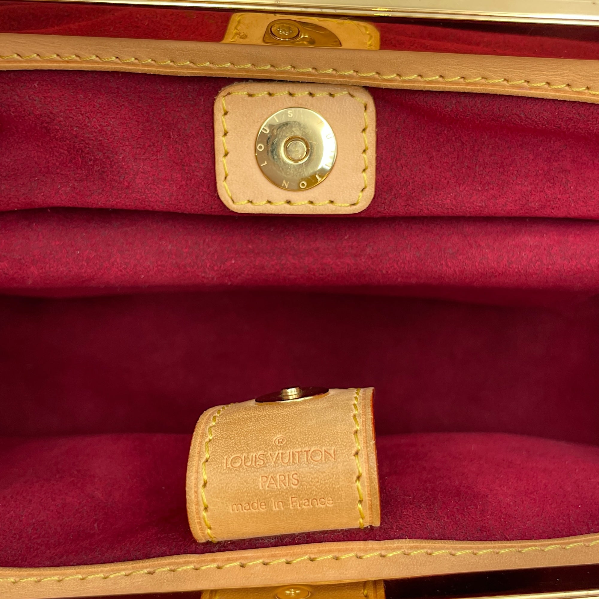 LV x TM Judy PM White/Brown/Multi-Color Shoulder Bag in Canvas, Gold hardware