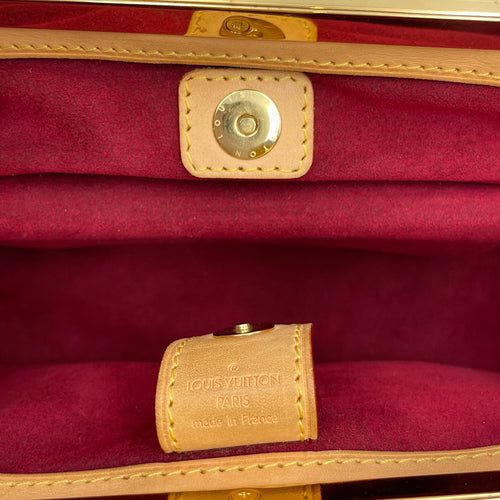 LV x TM Judy PM White/Brown/Multi-Color Shoulder Bag in Canvas, Gold hardware