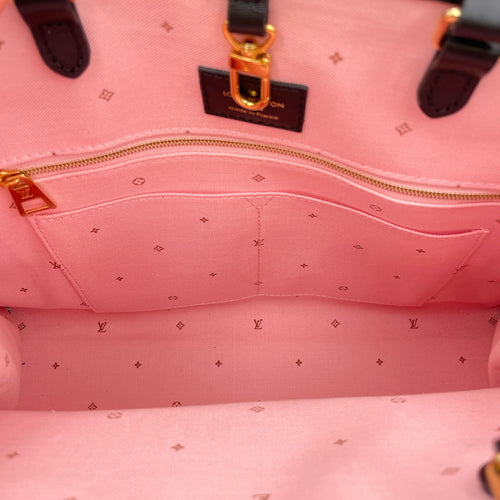 OnTheGo Fall For You MM Black/Pink Monogram Shoulder Bag , Gold hardware
