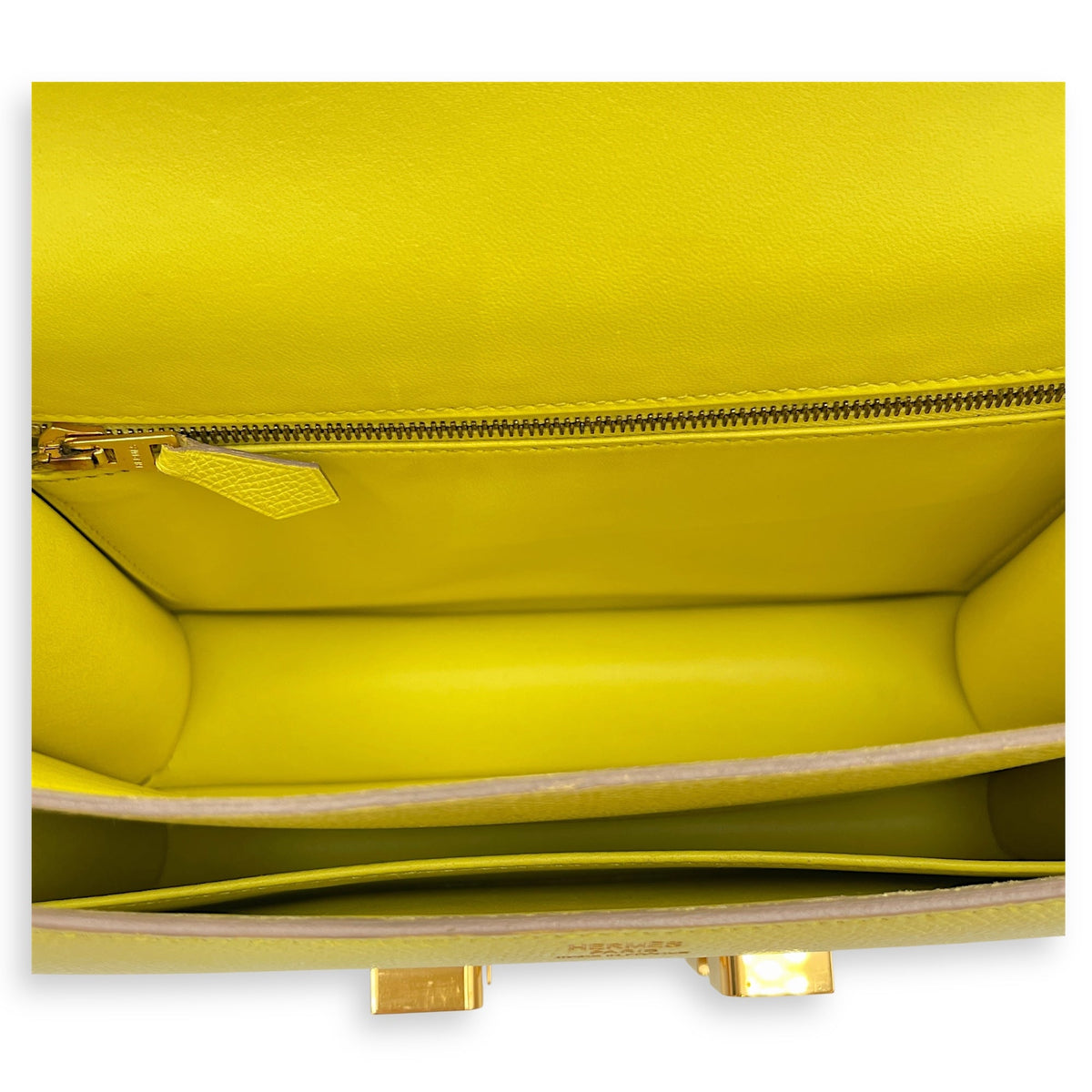 Constance 24 Soufre in Epsom Gold hardware