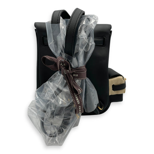 Kelly Jump Black in Swift, Gold hardware